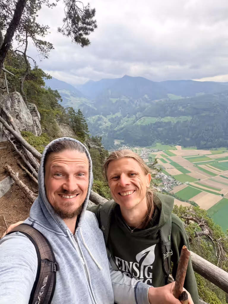 Italientour - Freizeit - Blick vom Wanderziel in die Ferne